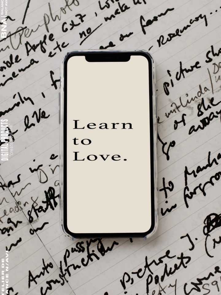 LEARN TO LOVE.