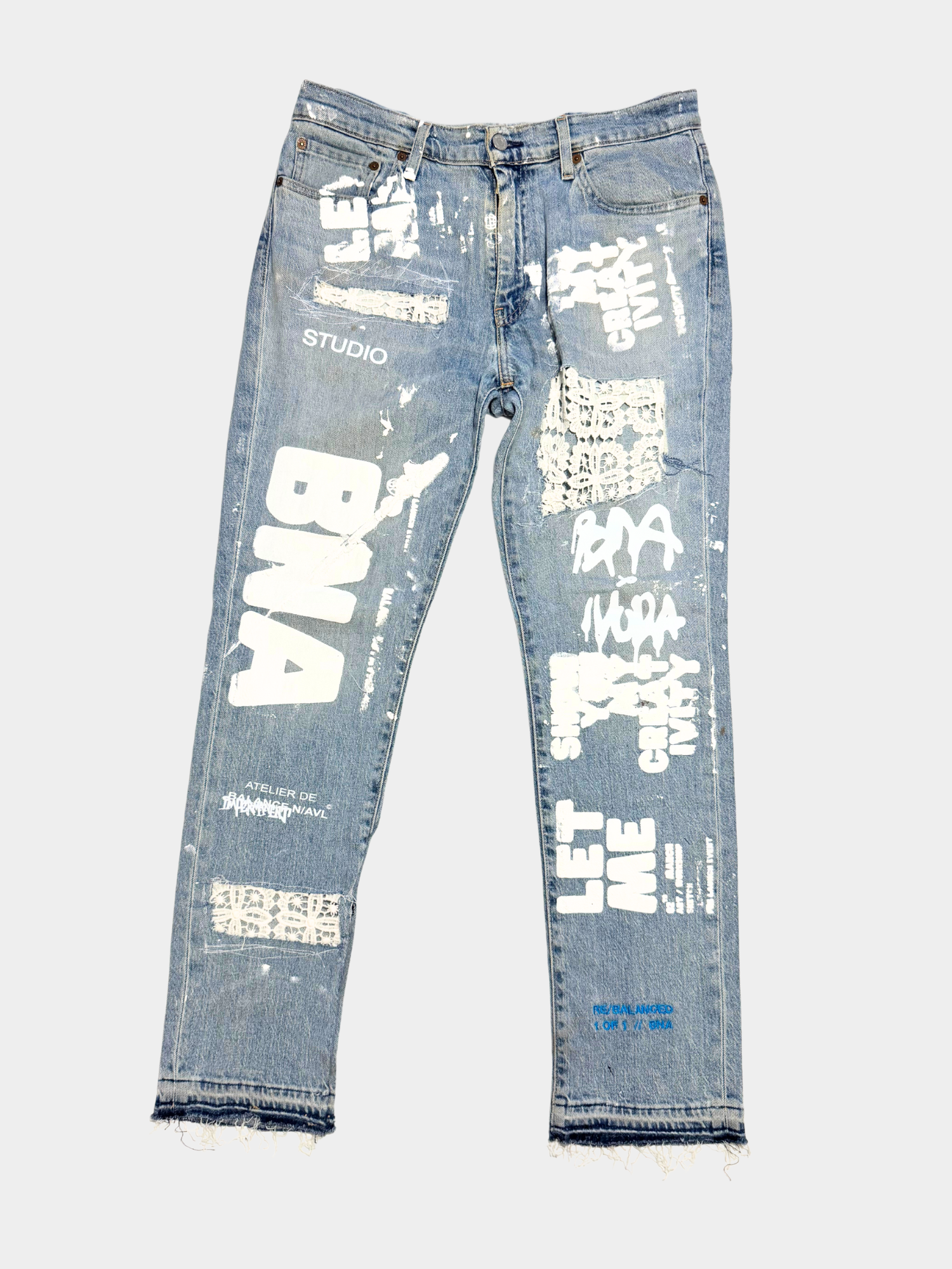 RE/BALANCED LACE STRUCTURE DENIM